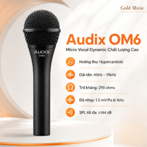 Audix OM6 micro vocal dynamic chất lượng cao audix om6 micro vocal dynamic
