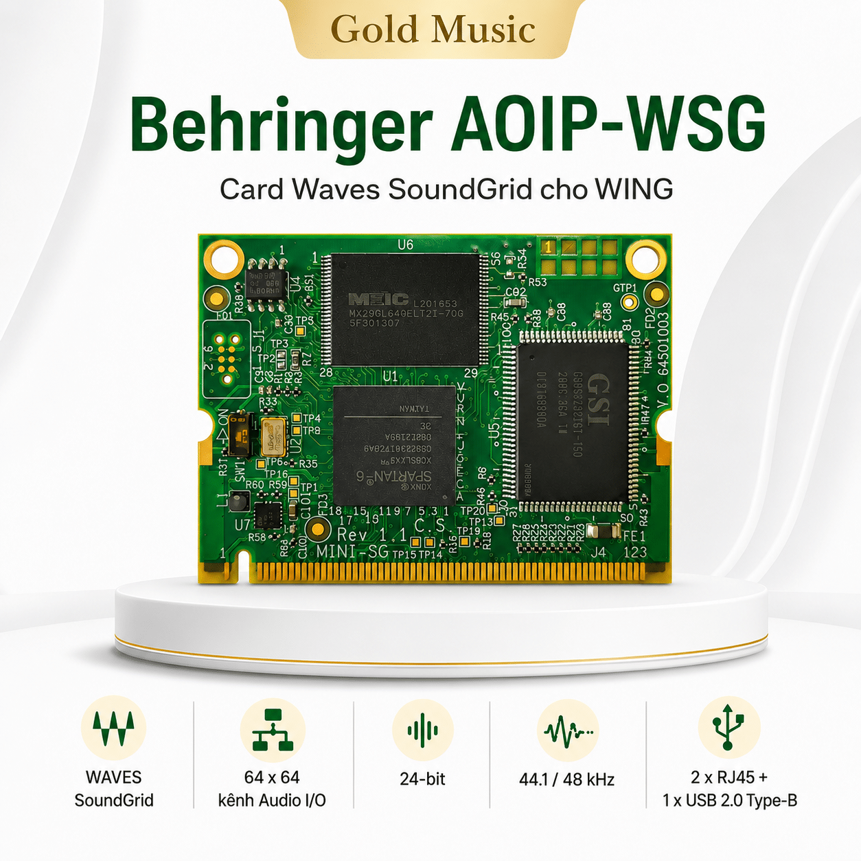 Behringer AOIP-WSG – Card Wave Cho Wing behringer aoip wsg card wave wing