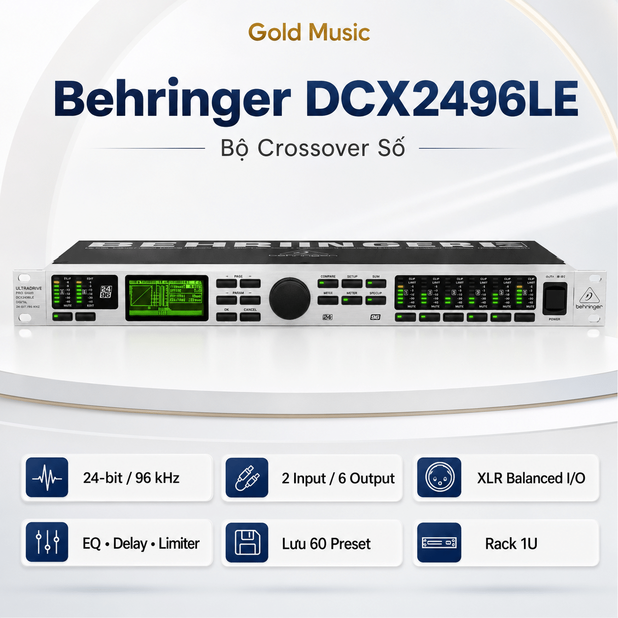Behringer DCX2496LE Bộ Crossover số behringer dcx2496le bo crossover so