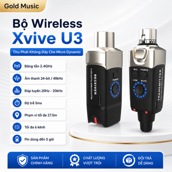 bo wireless xvive u3 thu phat khong day micro dynamic