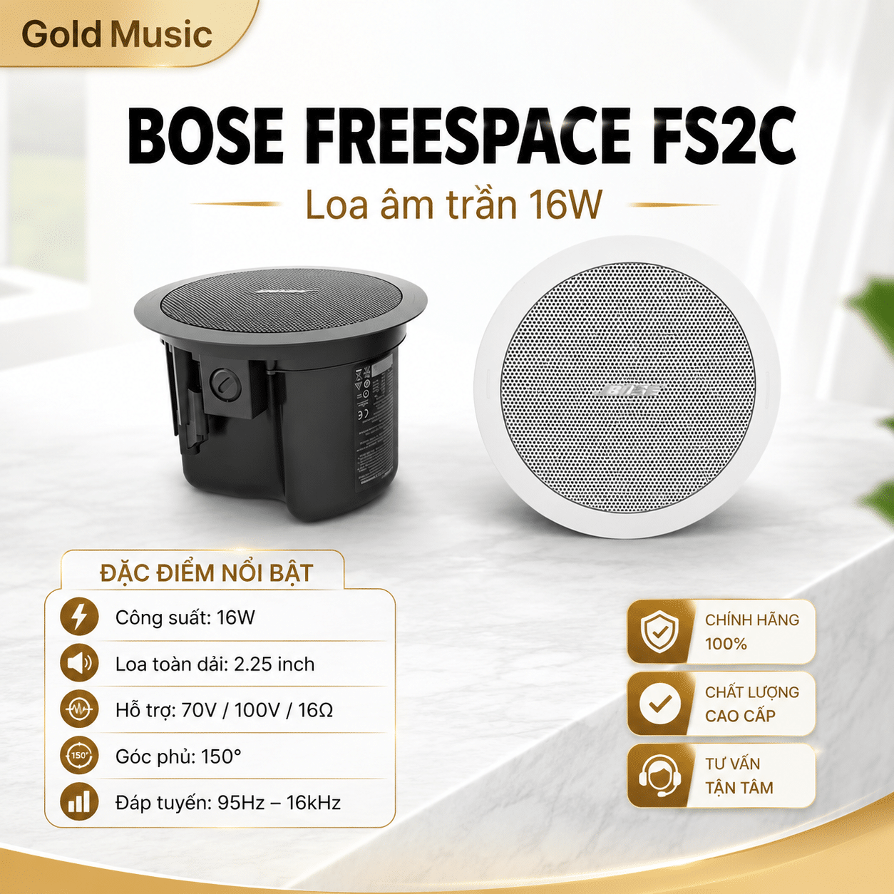 BOSE FREESPACE FS2C Loa âm trần 16W bose freespace fs2c loa am tran 16w