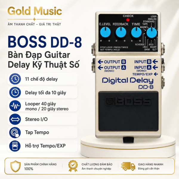 boss dd 8 ban dap guitar delay