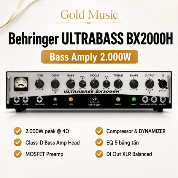 bx2000h bass amply 2 000w behringer
