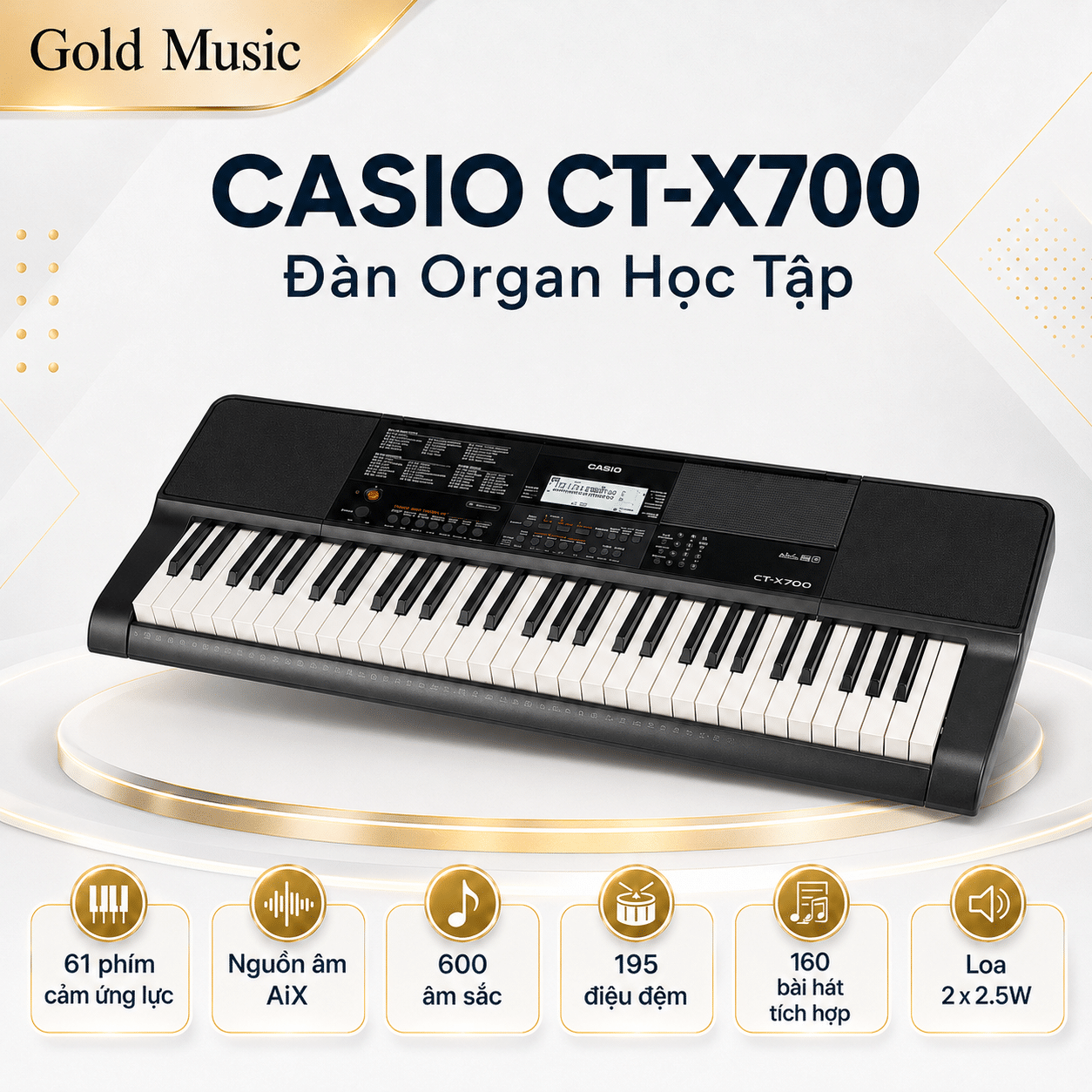 CASIO CT-X700 Đàn Organ Học Tập casio ct x700 dan organ hoc tap