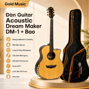 Đàn Guitar Acoustic Dream Maker DM-1 + (Bao) dan guitar acoustic dream maker dm 1 bao