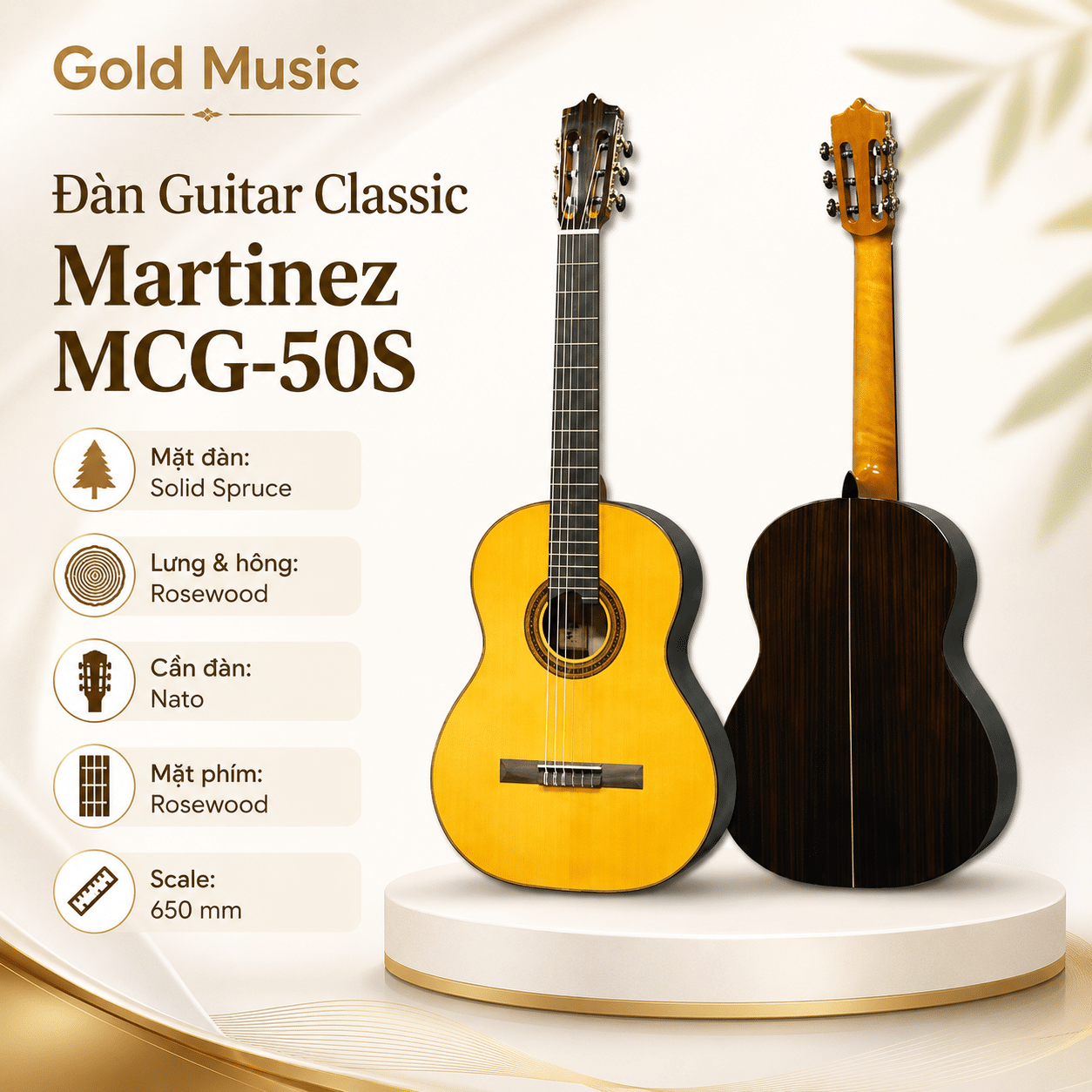 Đàn Guitar Classic Martinez MCG-50S dan guitar classic martinez mcg 50s