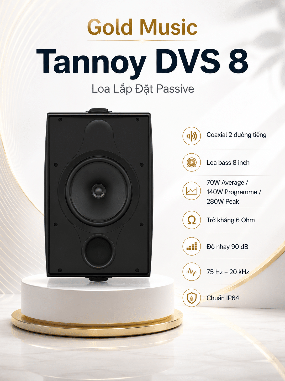 DVS 8 Loa Lắp Đặt Passive Tannoy dvs 8 loa lap dat passive tannoy