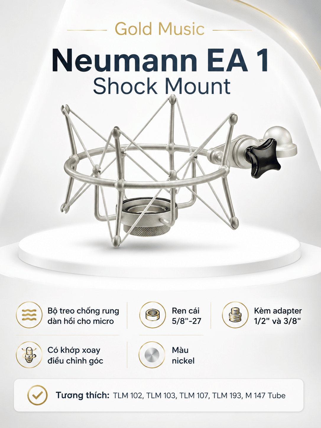 EA 1 Shock Mount Phụ Kiện Neumann ea 1 shock mount phu kien neumann