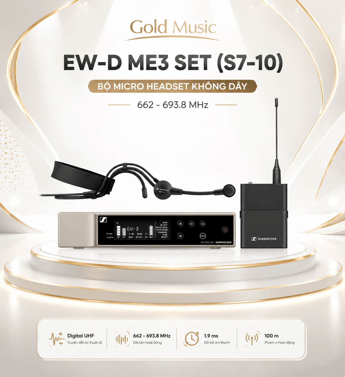 EW-D ME3 SET (S7-10) – Bộ Micro Headset Không Dây 662-693.8 MHz Sennheiser ew d me3 set s7 10 micro