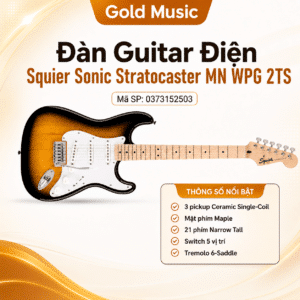 FENDER 0373152503 ĐÀN GUITAR ĐIỆN SONIC STRAT MN WPG 2TS fender 0373152503 dan guitar dien sonic strat