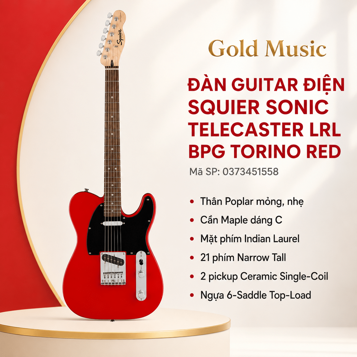FENDER 0373451558 ĐÀN Guitar ĐIỆN SONIC TELE LRL BPG TOR fender 0373451558 dan guitar dien