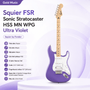 FENDER 0373202517 SQ Đàn guitar ĐIỆN FSR SONIC STRAT HSS MN WPG UVT fender 2370306900 rumble 40 loa