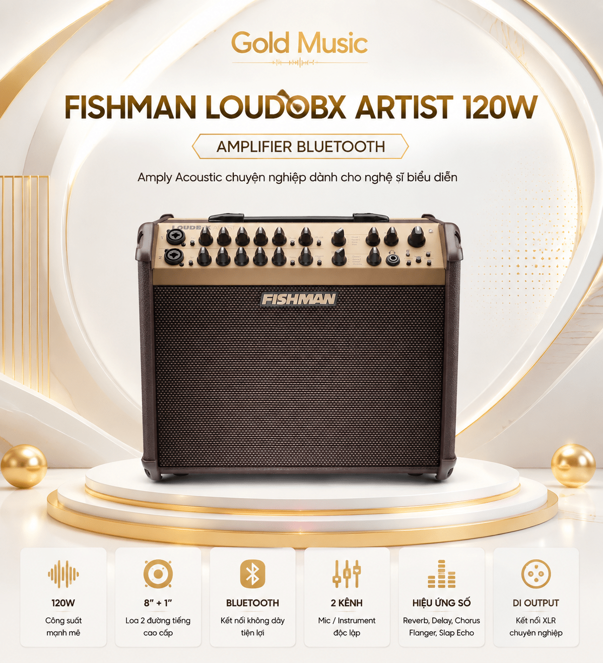 Fishman Loudbox Artist 120W – Amplifier Bluetooth fishman loudbox artist 120w amplifier bluetooth