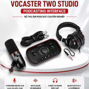 focusrite vocaster two studio podcasting interface 4