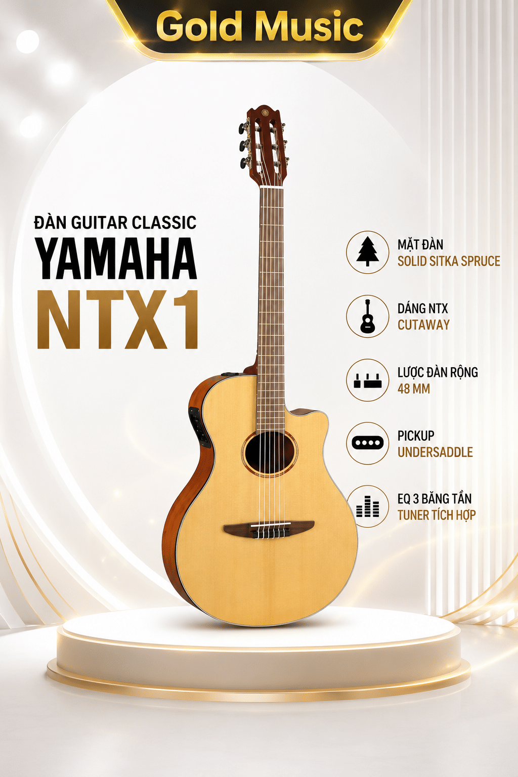 Đàn Guitar Classic Yamaha NTX1 guitar classic yamaha ntx1