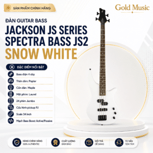 JackSon 2919004576 ĐÀN GUITAR BASS JS2 WHITE jackson 2919004576 dan guitar bass js2 white