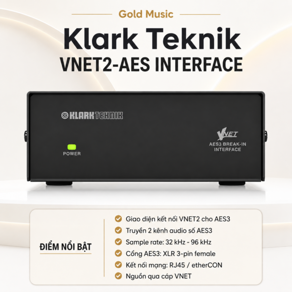 klark teknik vnet2 aes interface accessories