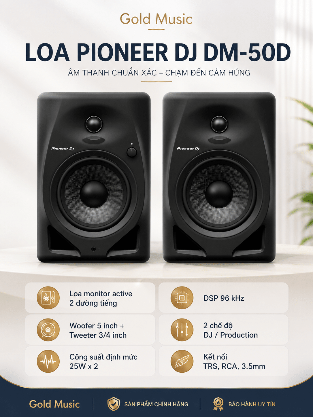 LOA PIONEER DJ DM-50D loa pioneer dj dm 50d