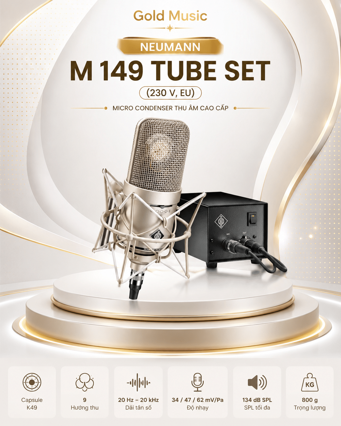 M 149 TUBE SET (230 V, EU) Micro condenser thu âm Neumann m 149 tube set 230 v micro