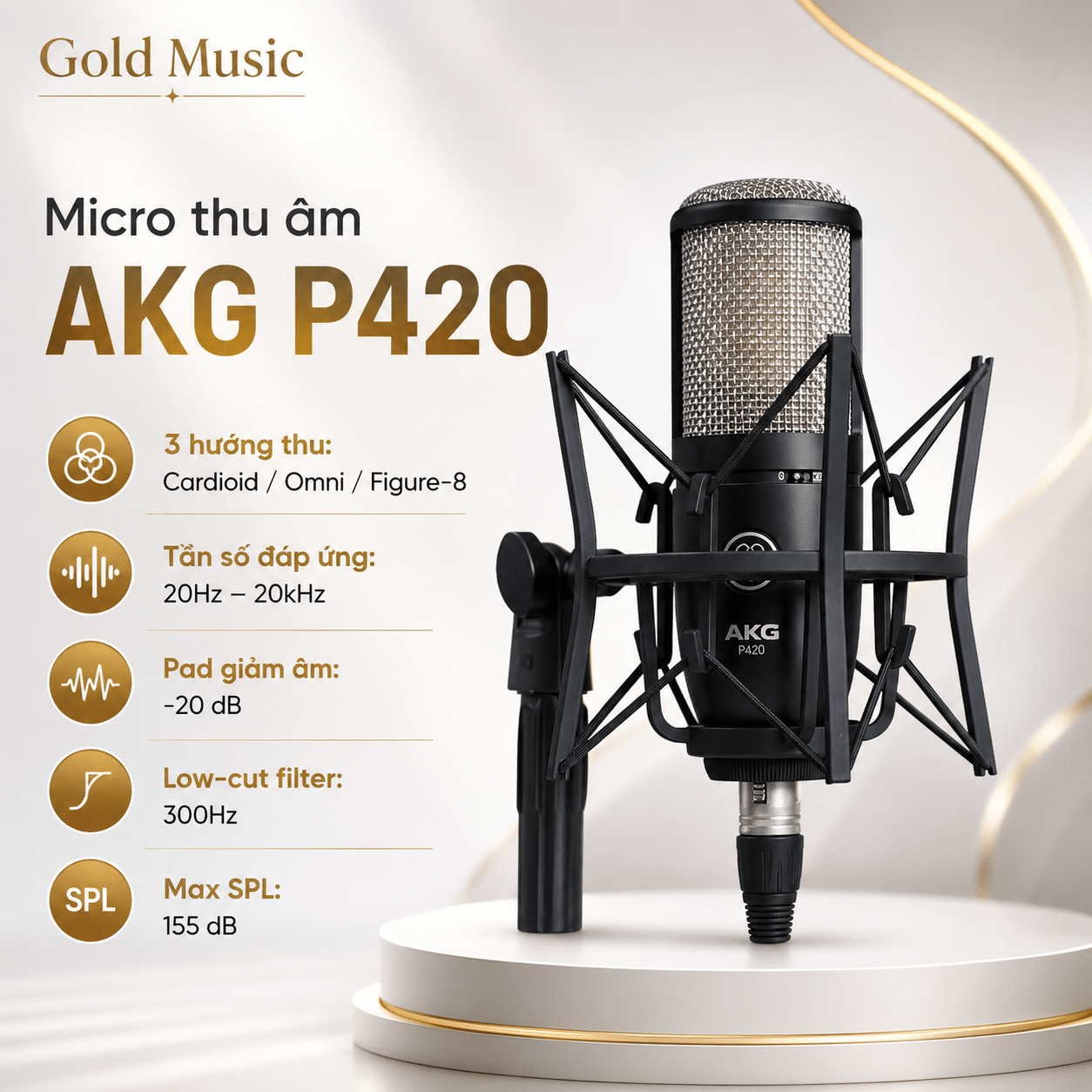 Micro thu âm AKG P420 micro thu am akg p420