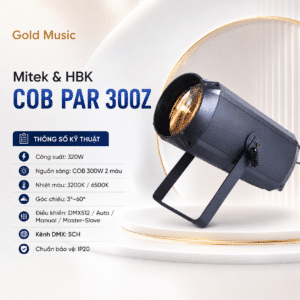mitek and hbk cob par 300z den lights
