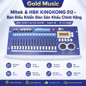 mitek and hbk kingkong 512 ban dieu khien den san khau