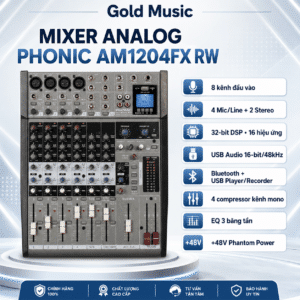 mixer analog phonic am1204fx rw