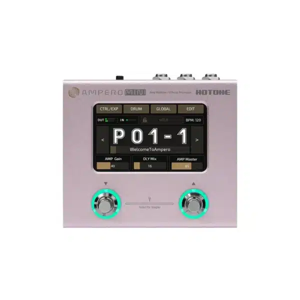 Hotone MP-50PT Ampero Mini – Multieffects Pedal (Purple Taro) mp50pt 2