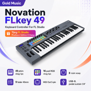 Novation FLkey 49 Keyboard Controller For FL Studio – FL STUDIO Miễn Phí 6 Tháng novation flkey 49 keyboard controller for fl studio