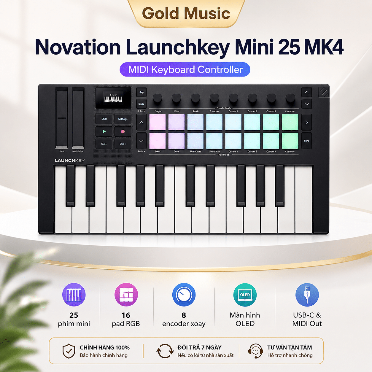 Novation Launchkey Mini MK4 – Keyboard Controller 25-Key novation launnchkey mini 25mk4