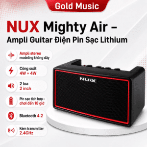 nux mighty air ampli guitar dien lithium