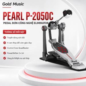 pearl p 2050c pedal don cong nghe eliminator