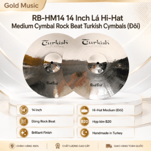 RB-HM14 14 inch Lá Hi-Hat Medium Cymbal dòng Rock Beat Turkish Cymbals (đôi) rb hm14 14 inch la hi hat medium cymbal dong
