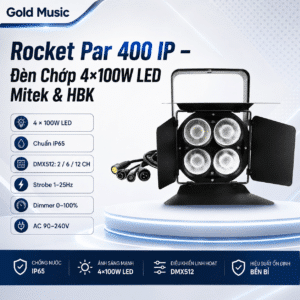 rocket par 400 ip den chop 4x100w led