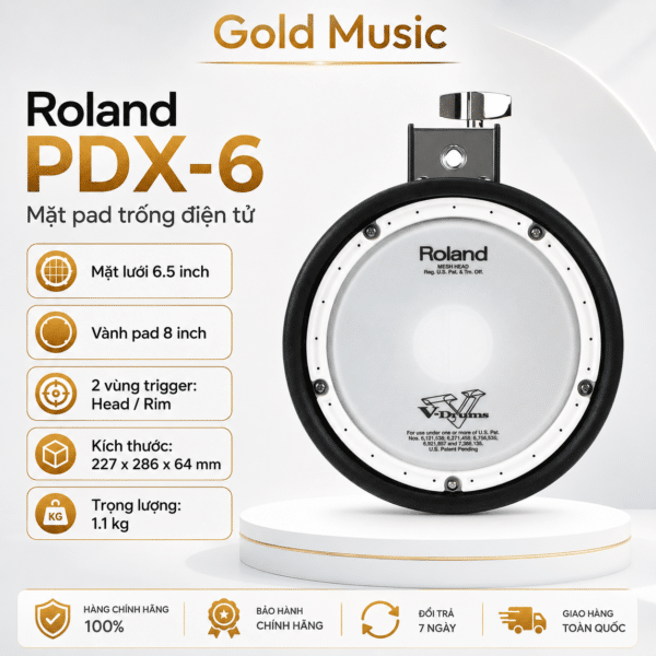 roland pdx 6 mat pad dien tu nhay ben