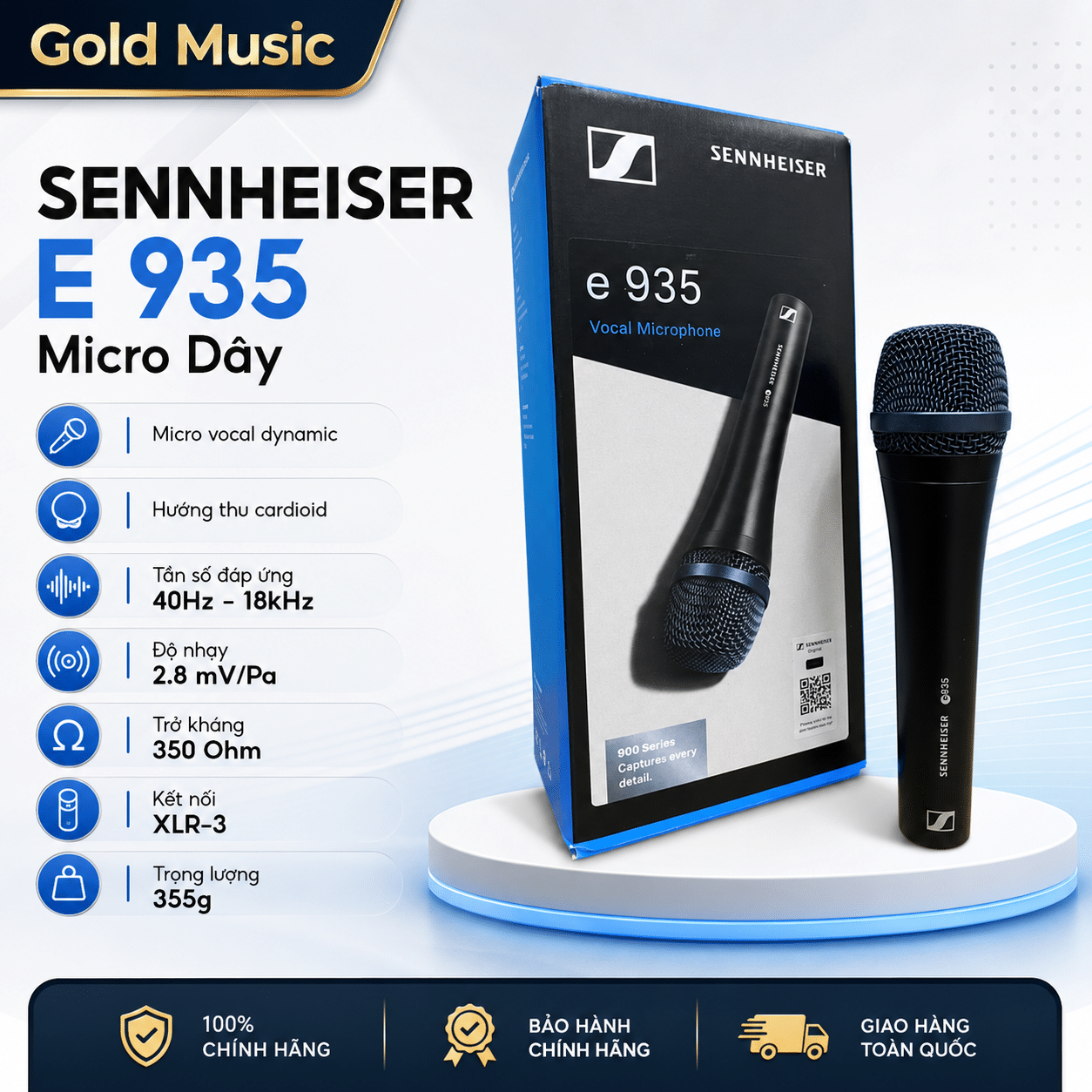 SENNHEISER E 935 Micro dây sennheiser e 935 micro day