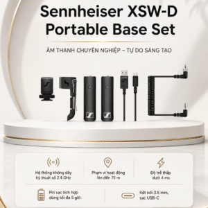 Sennheiser XSW-D PORTABLE BASE SET Bộ thu phát không dây cơ bản XSW-D sennheiser xsw d portable base set day