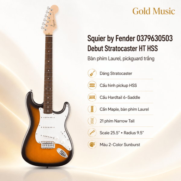 squier by fender 0379630503 dan dien debut stratocaster