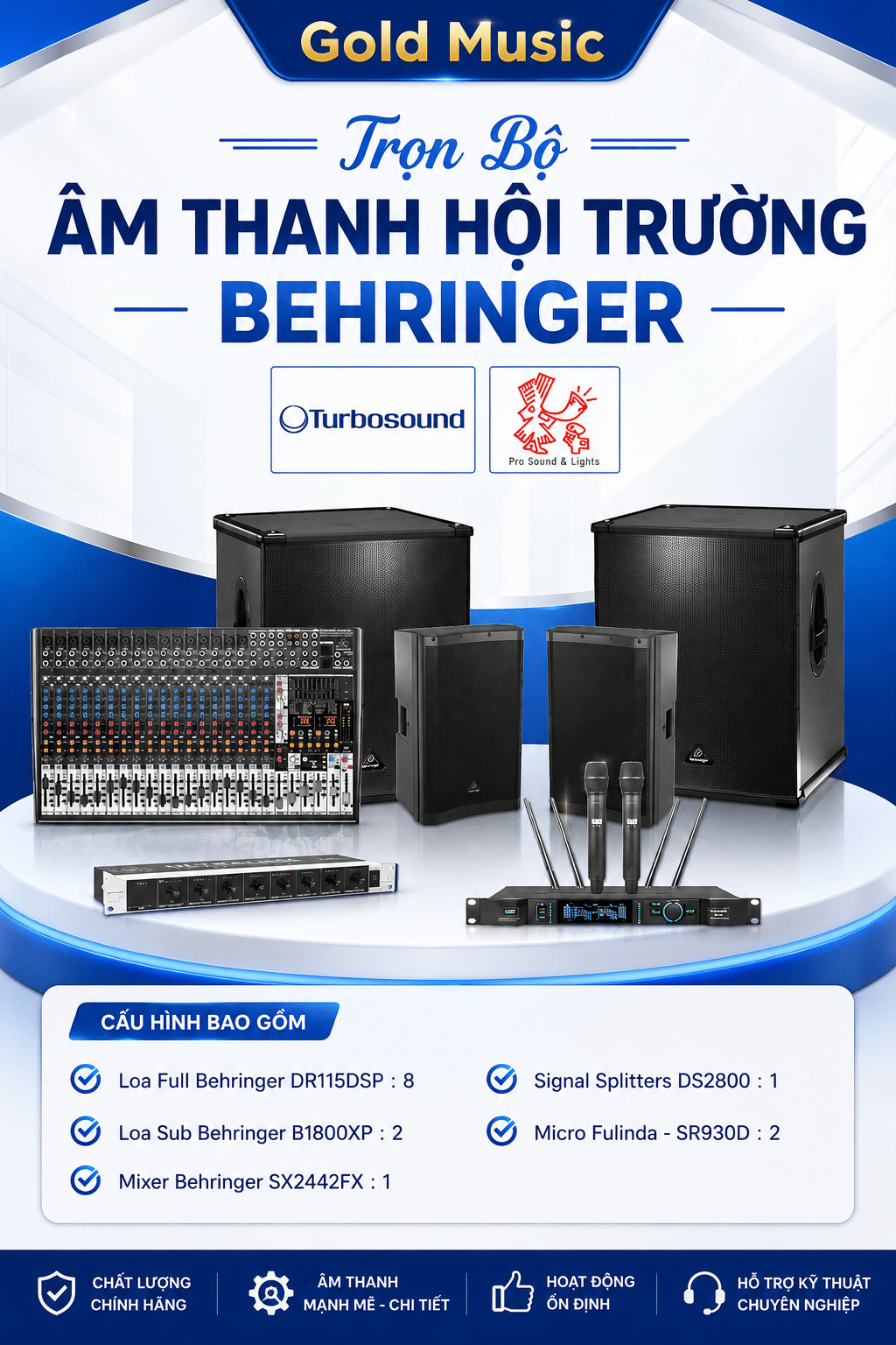 SSBEHS2 Dàn Âm Thanh Hội Trường Cao cấp Behringer ssbehs2 dan hoi truong behringer 1
