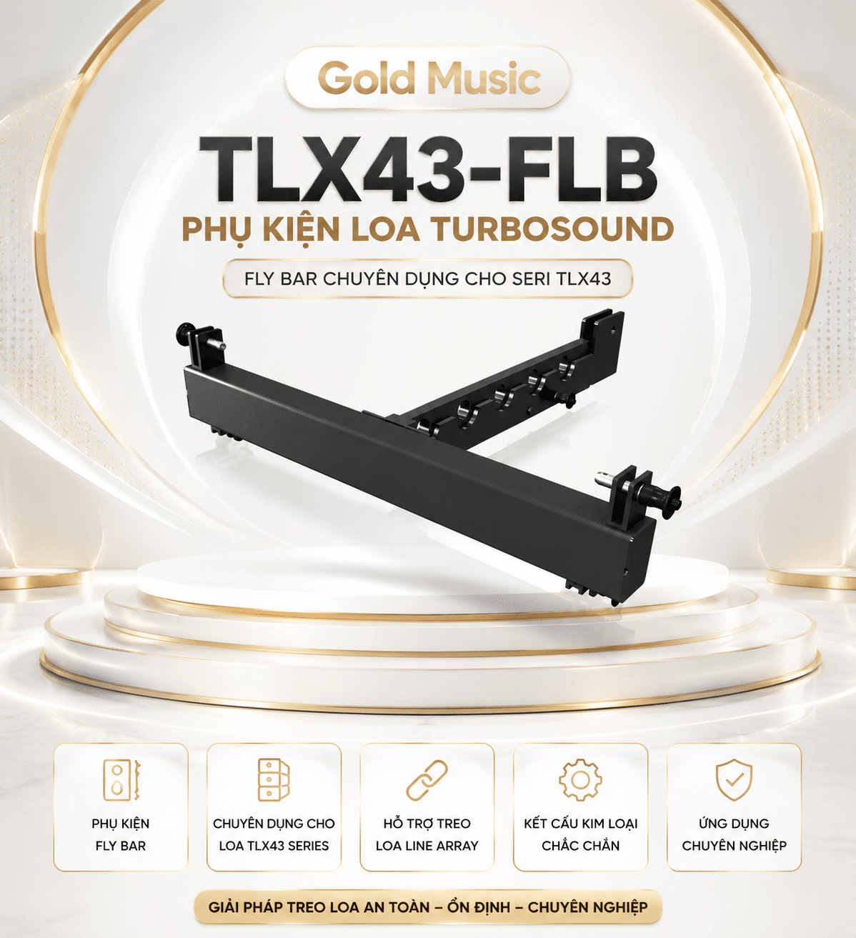 TLX43-FLB Phụ Kiện Loa Turbosound tlx43 flb phu kien loa turbosound