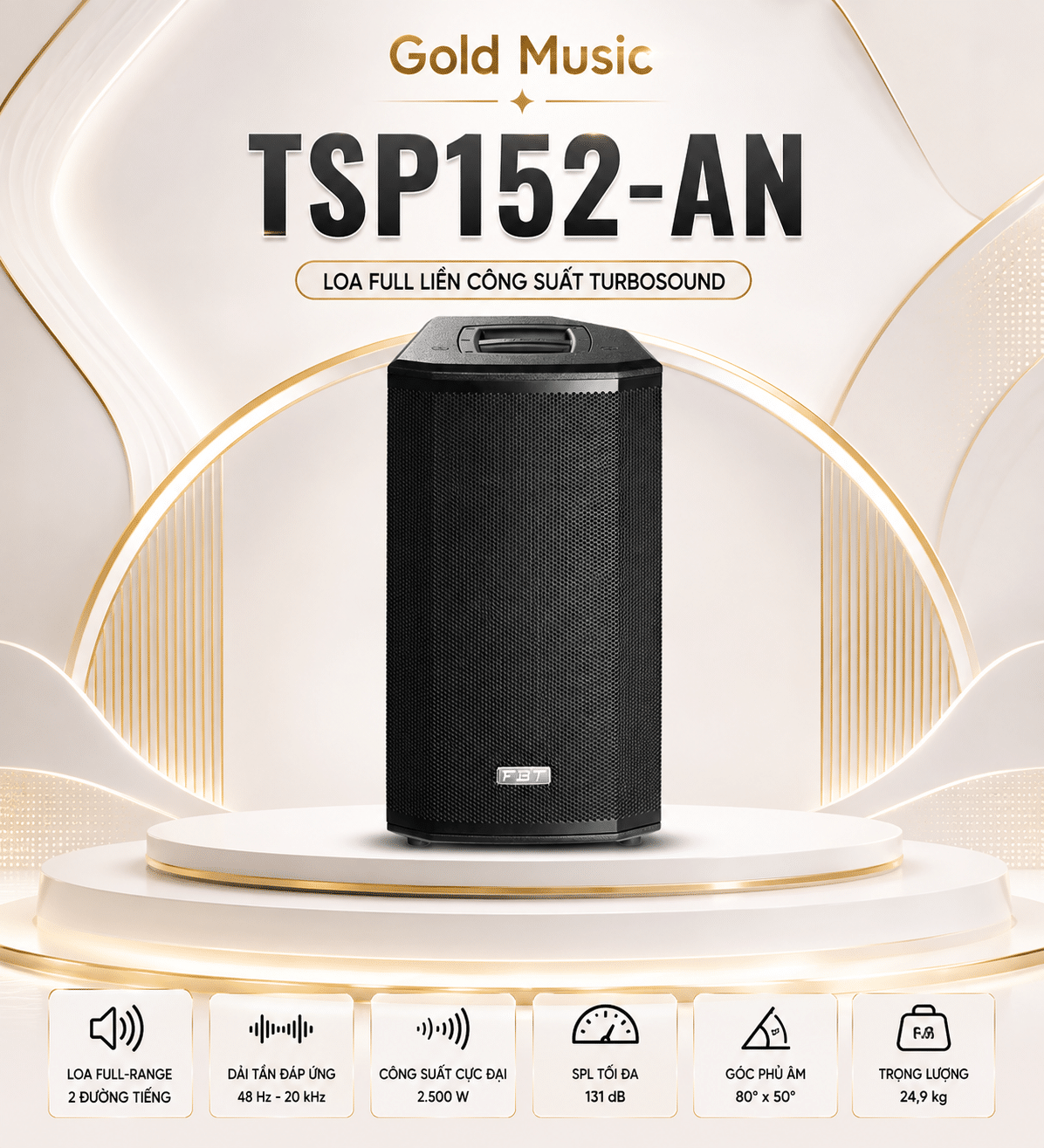 TSP152-AN Loa full liền công suất Turbosound tsp152 an loa full turbosound