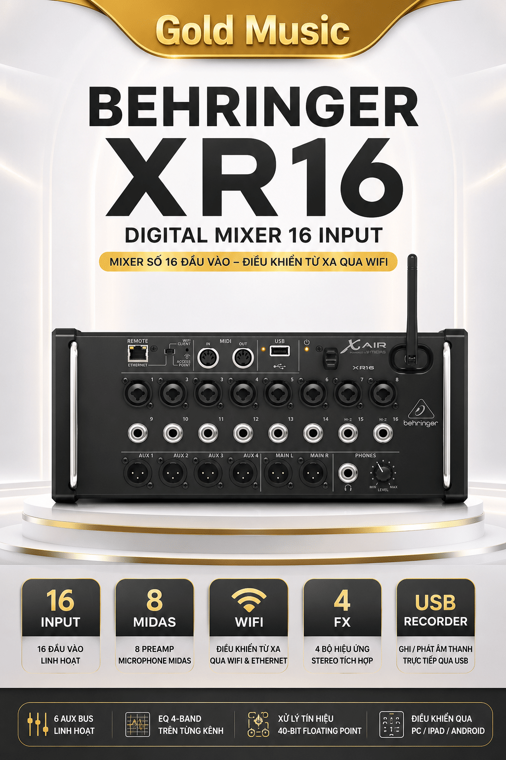 XR16 Digital Mixer Behringer 16 input xr16 digital mixer behringer 16 input