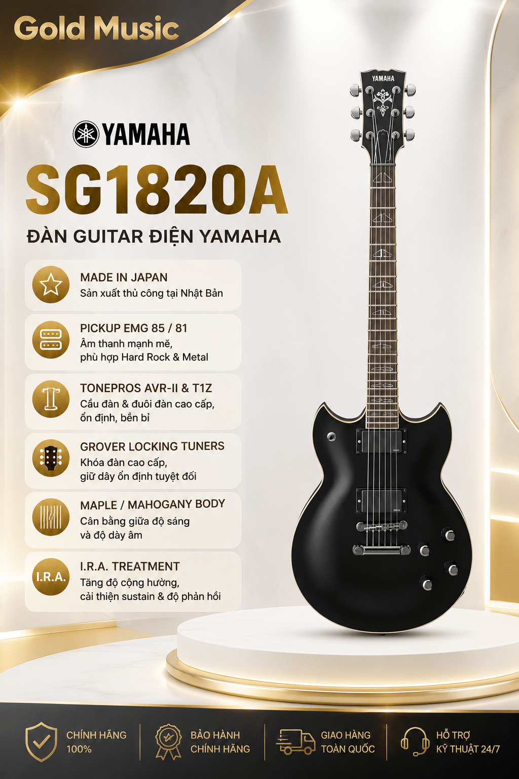 Yamaha SG1820A – Đàn Guitar Điện Yamaha yamaha sg1820a guitar dien yamaha