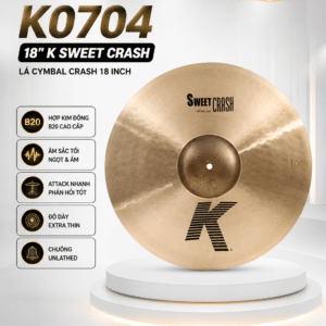 zildjian k0704 la cymbal le 18