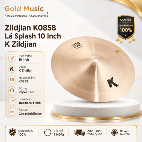 zildjian k0858 la splash 10 inch