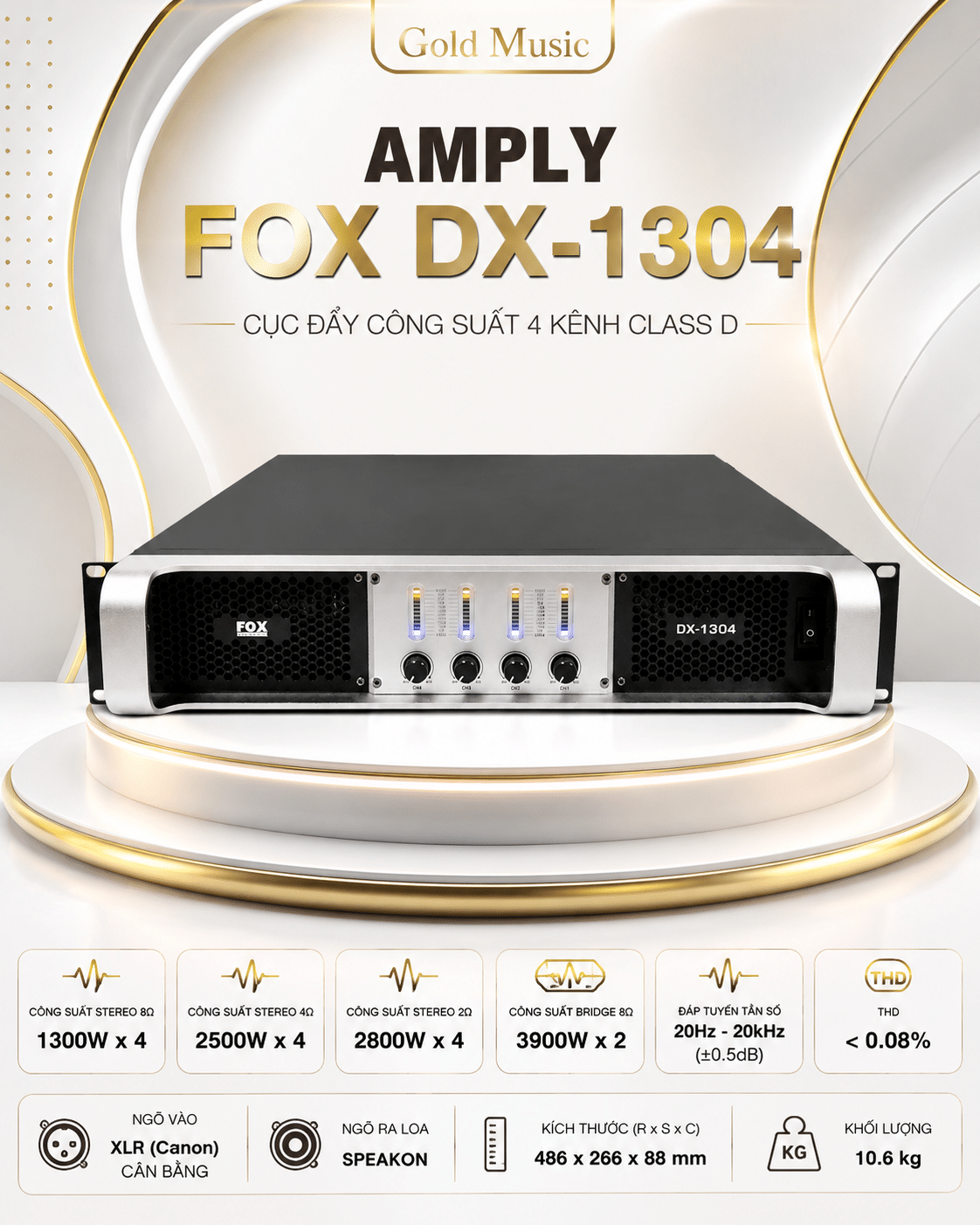 AMPLY FOX DX-1304 ampli fox dx 1304