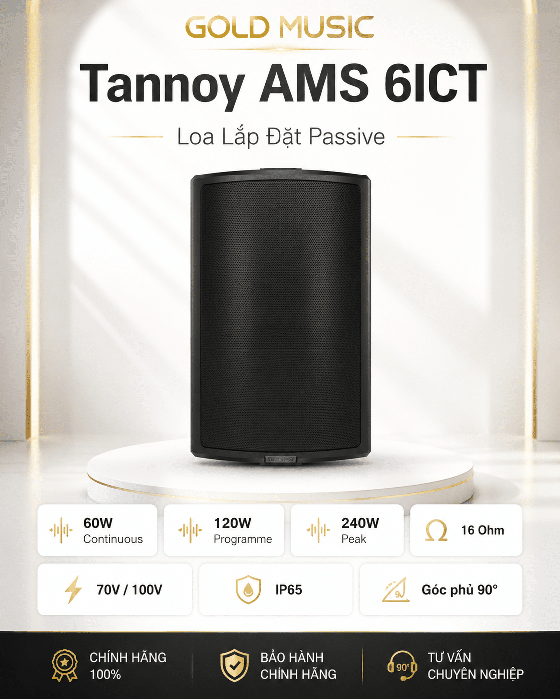 AMS 6ICT Loa lắp Đặt Passive Tannoy ams 6ict loa lap dat passive tannoy