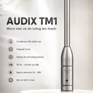 AUDIX TM1 Micro test và đo lường âm thanh audix tm1 micro test do luong am thanh