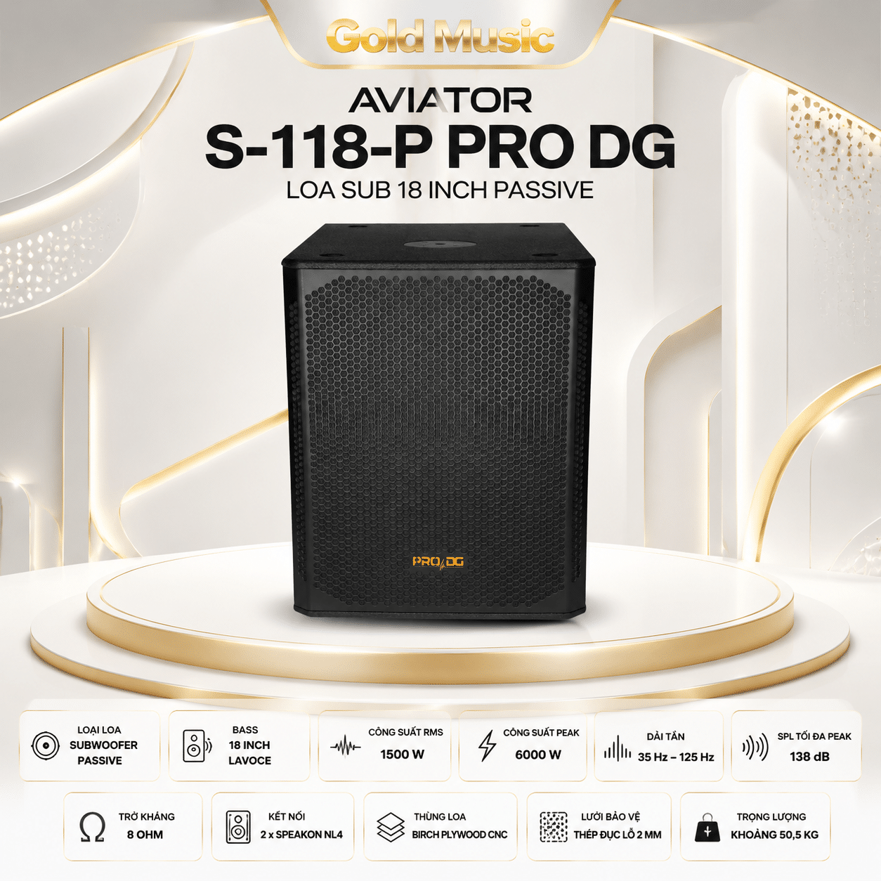 AVIATOR S-118-P PRO DG Loa Sub 18 Inch aviator s 118 p pro dg loa