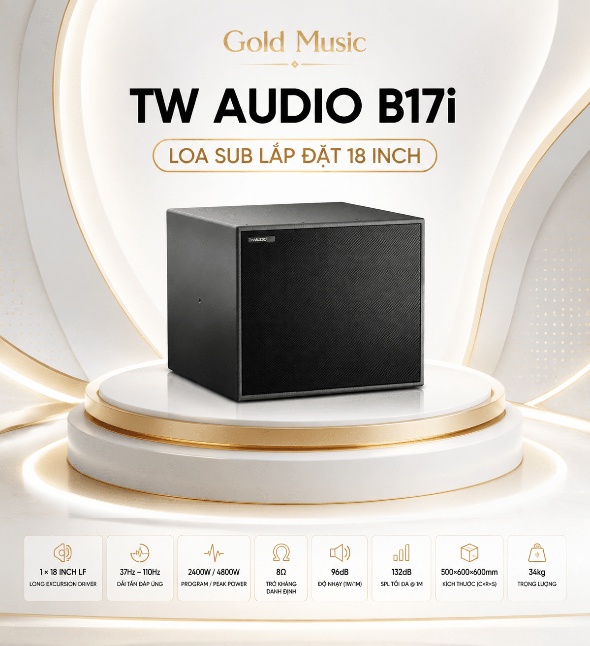 B17i TW Audio Loa Sub Lắp Đặt 18 Inch b17i tw audio loa sub lap dat